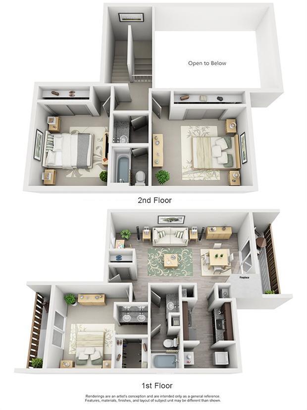 C3 - Townhome R-1802 floor plan